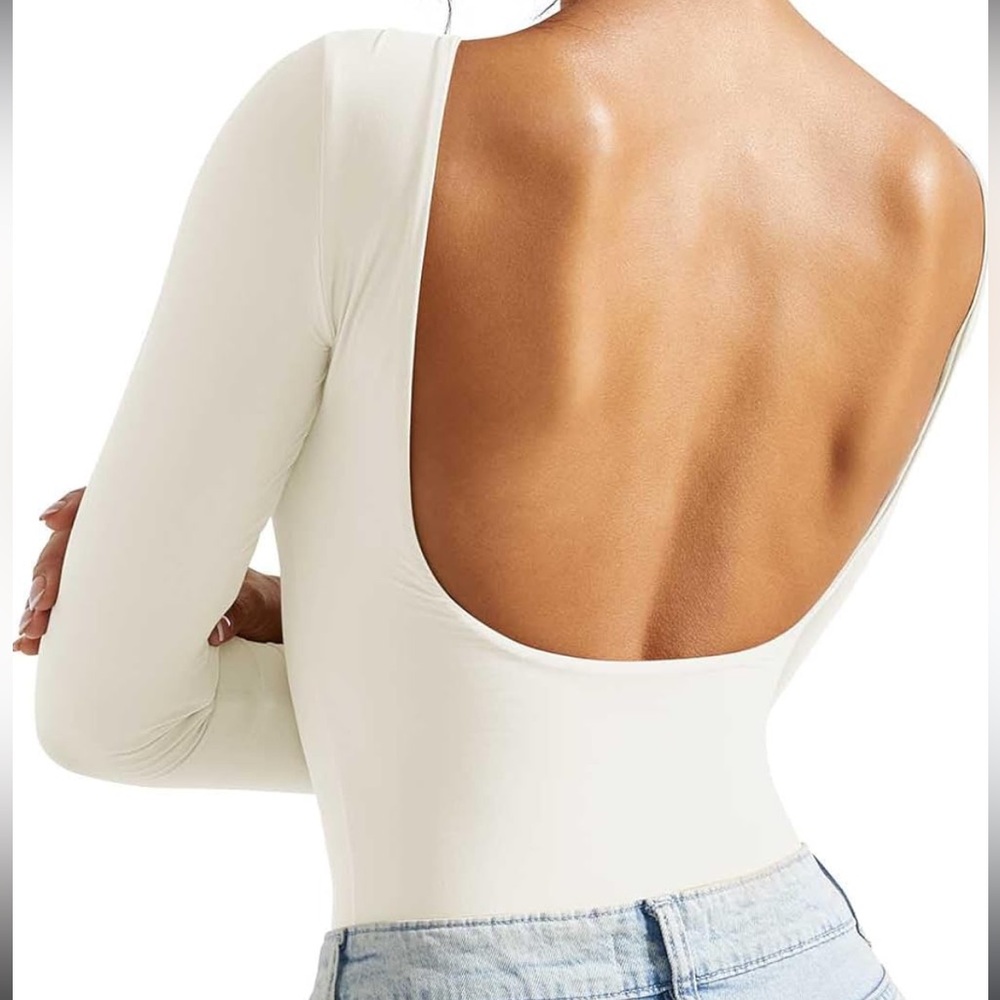 Elegant Cream Long Sleeve Bodysuit